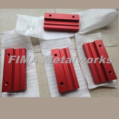 High Quality CNC Aluminum Anodization Red Machining Test Tool Parts