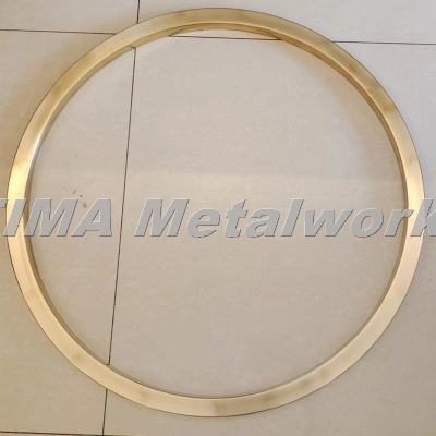 Customized High-Difficulty Spun Large Brass Lamp Fittings Ring1
