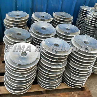 High Quality Custom Powder Coated White Aluminum Spraying Machine Assembly Parts T28-4`