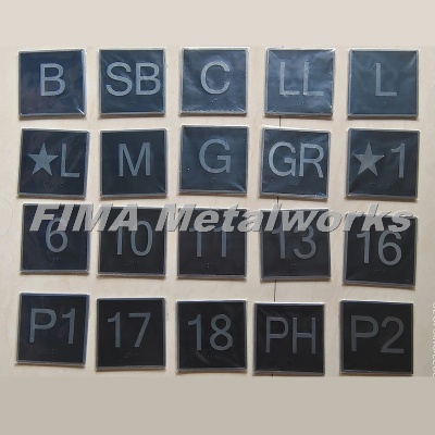 Custom Die-Cast Iron 3D Indicator Braille Signage