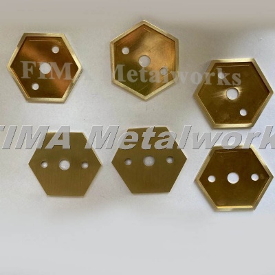 Custom Top Quality CNC HEX CAP MM H62 Brass Finish 0.8 μm Ra-
