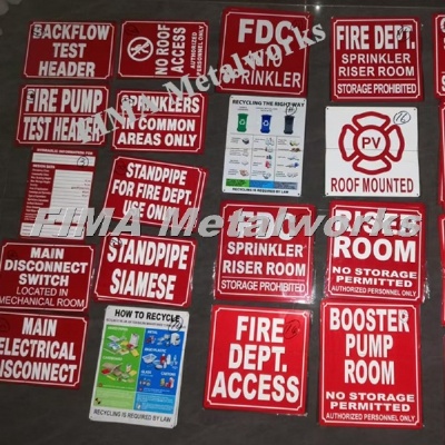 Custom Reflective Sign Made of 0.5mm Thick Aluminum for Different Color